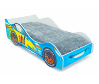 Кровать машина Тачка синяя   с подъемным механизмом